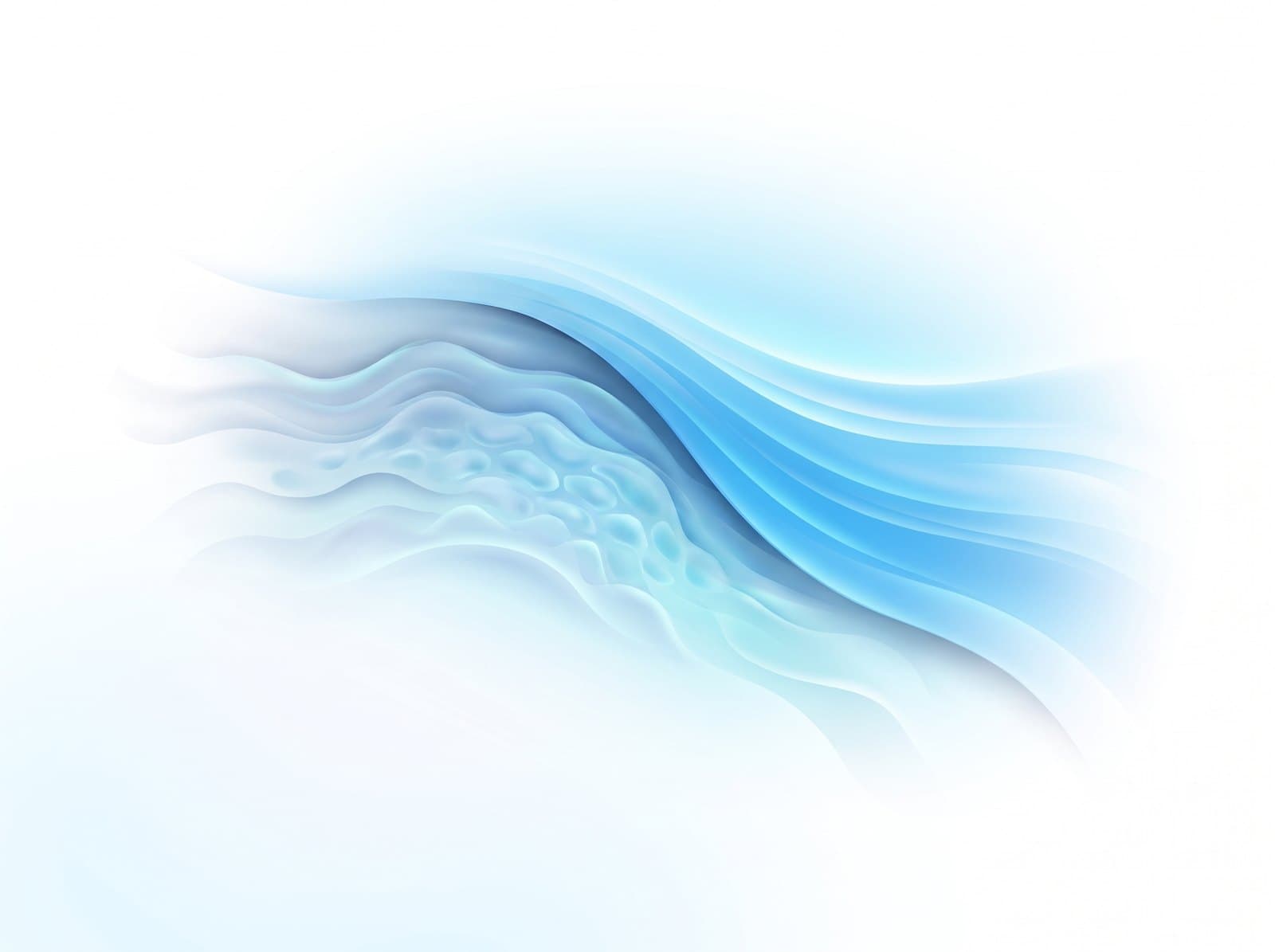Illustration: Hautschichten mit sanften Wellen